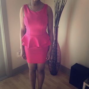 Hot Pink Arden B Mini Dress